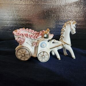 China Capodimonte Horse Planter